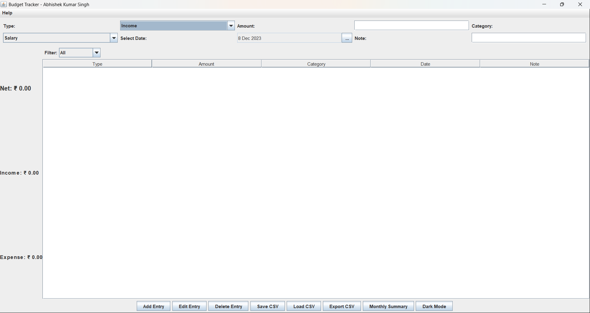GitHub - Abhirajput2917/BudgetTracker: Java Swing Budget Tracker ...