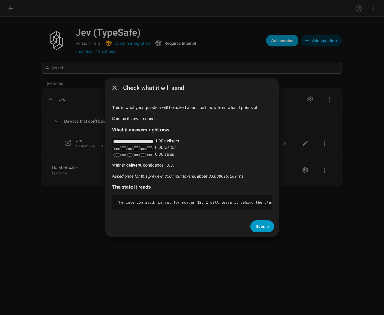 The preview, with the trial answer