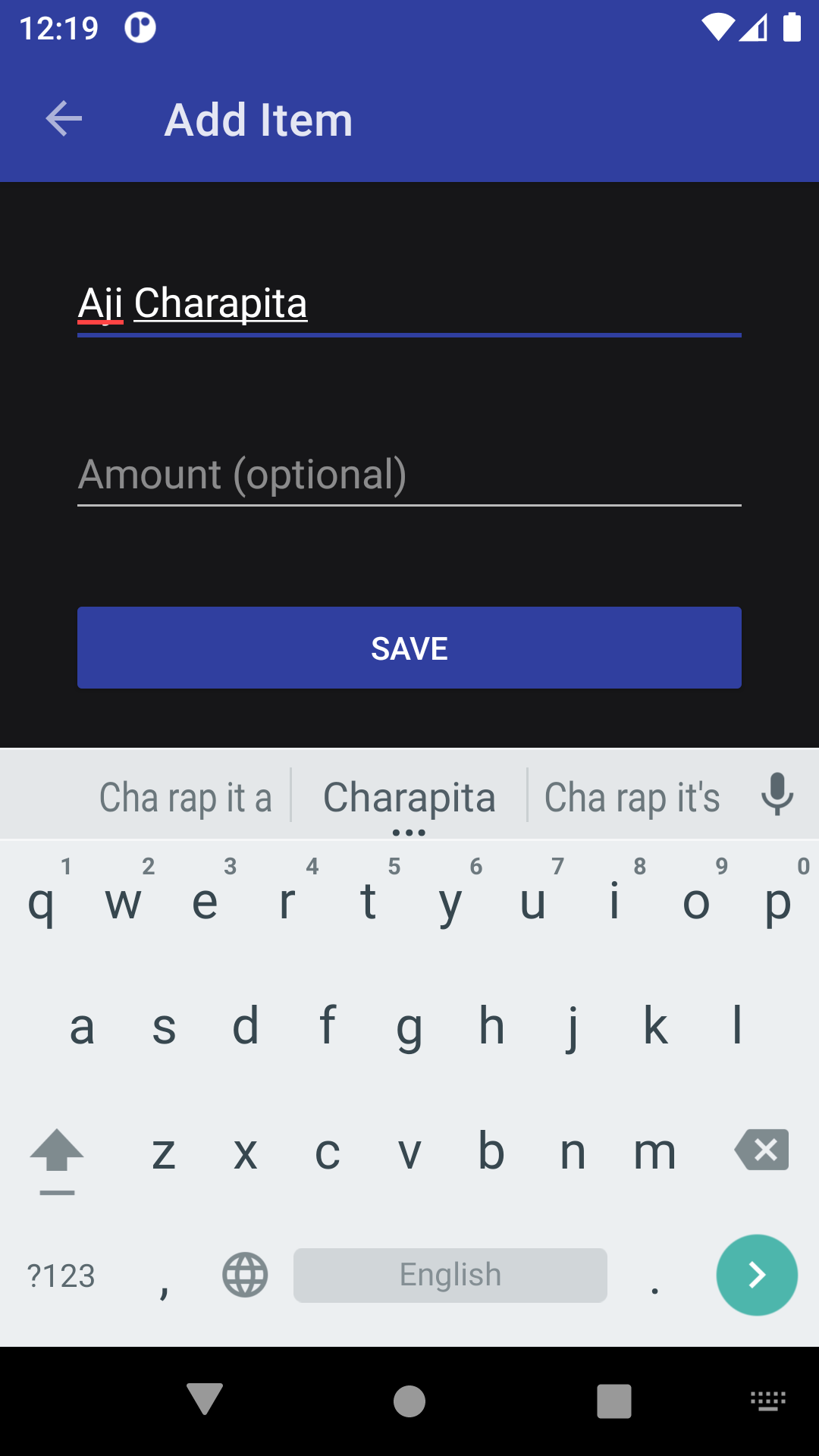 Screenshot 1 of ShoppingList — opens full size
