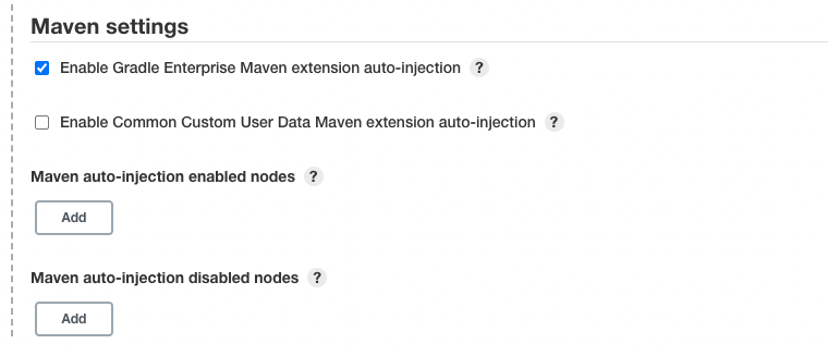 Maven settings