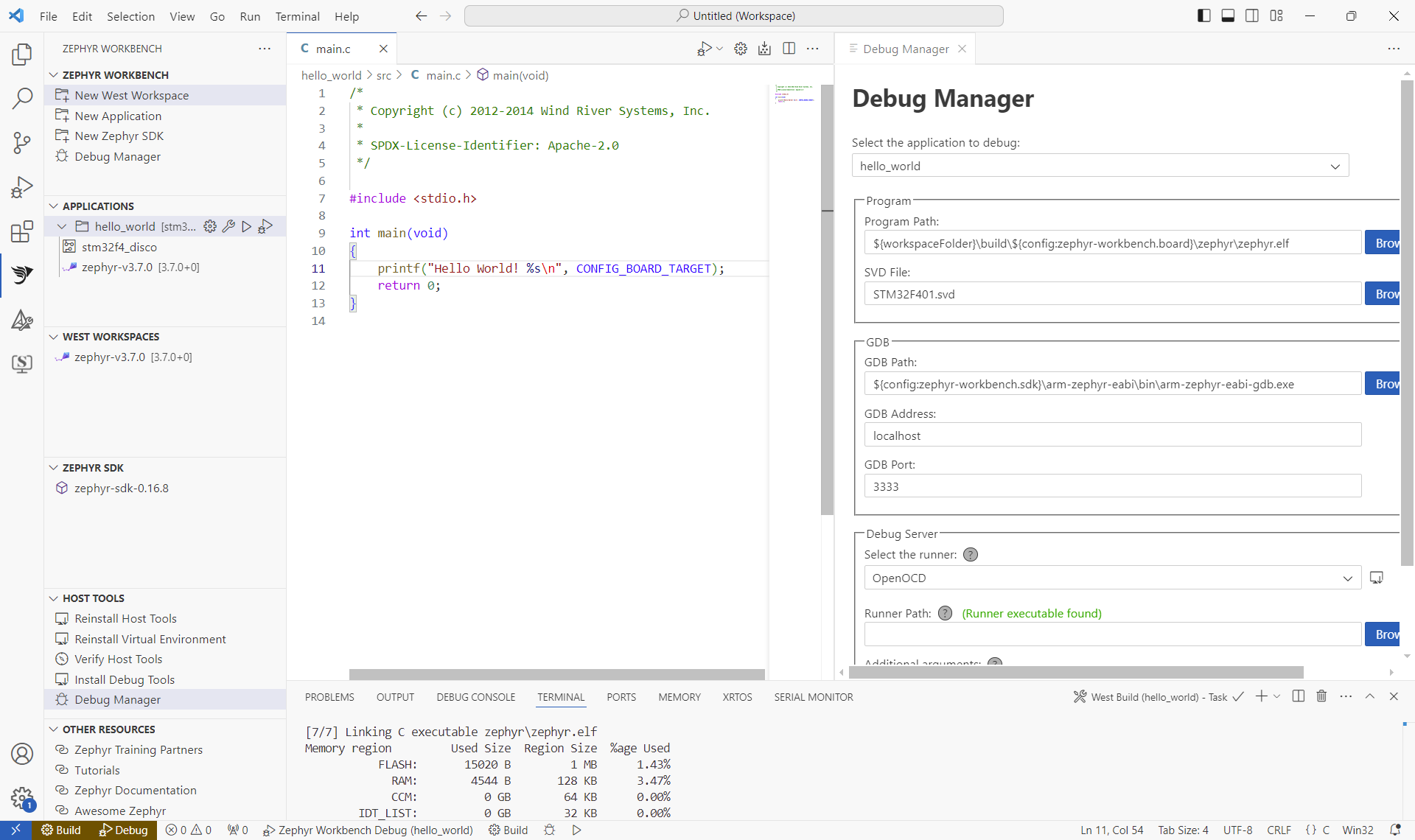 Zephyr Workbench Overview