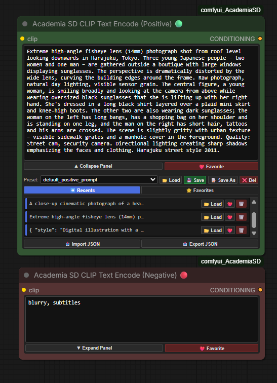 Academia SD Advanced Clip Text Encode