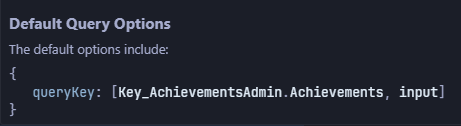 generated react query key on hover