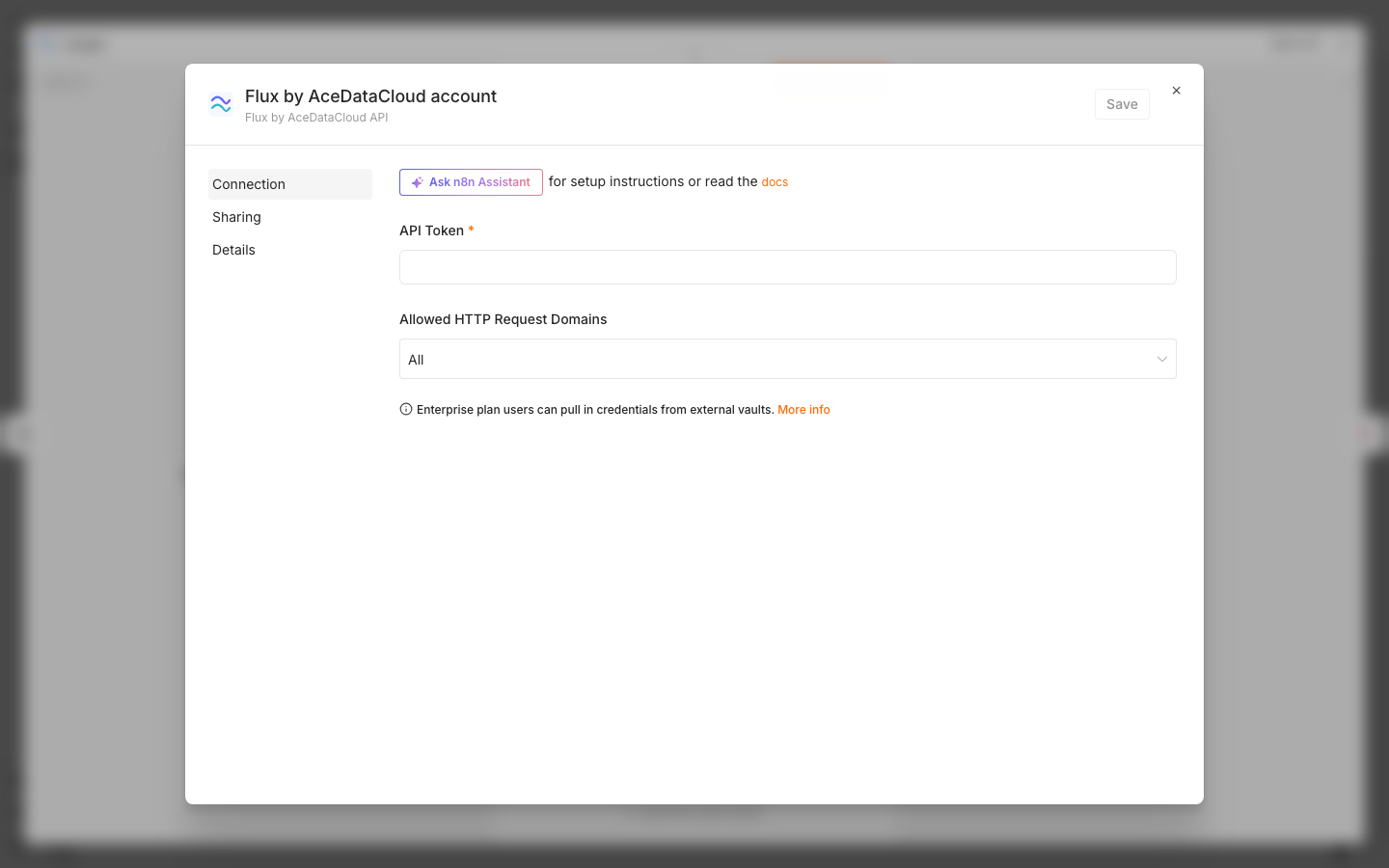 Create the masked Flux credential
