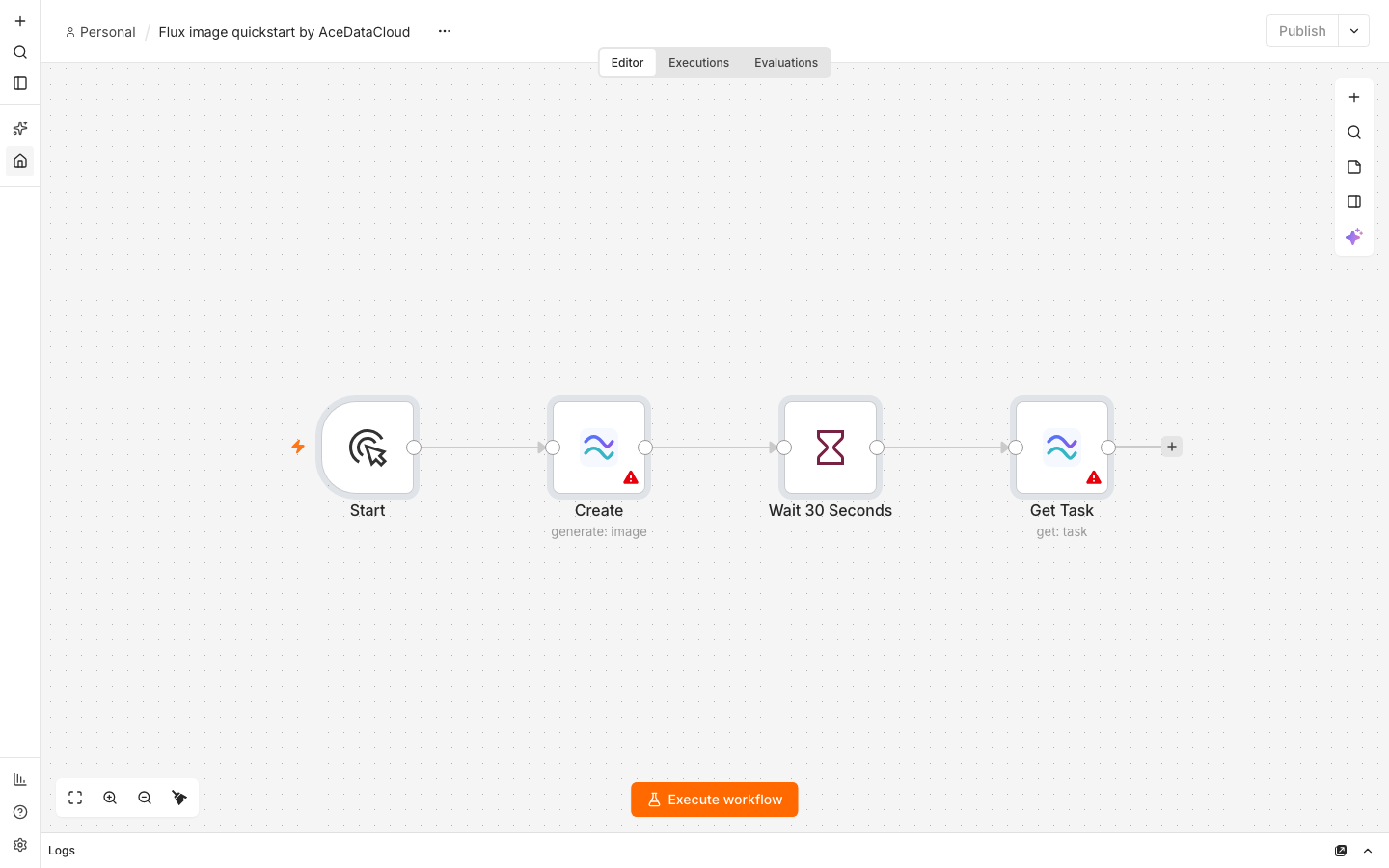 Imported workflow