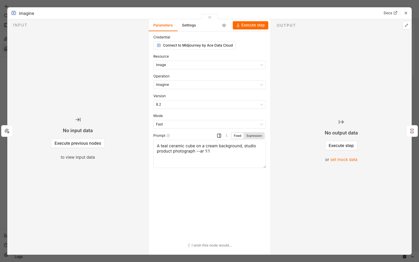 Midjourney Imagine settings