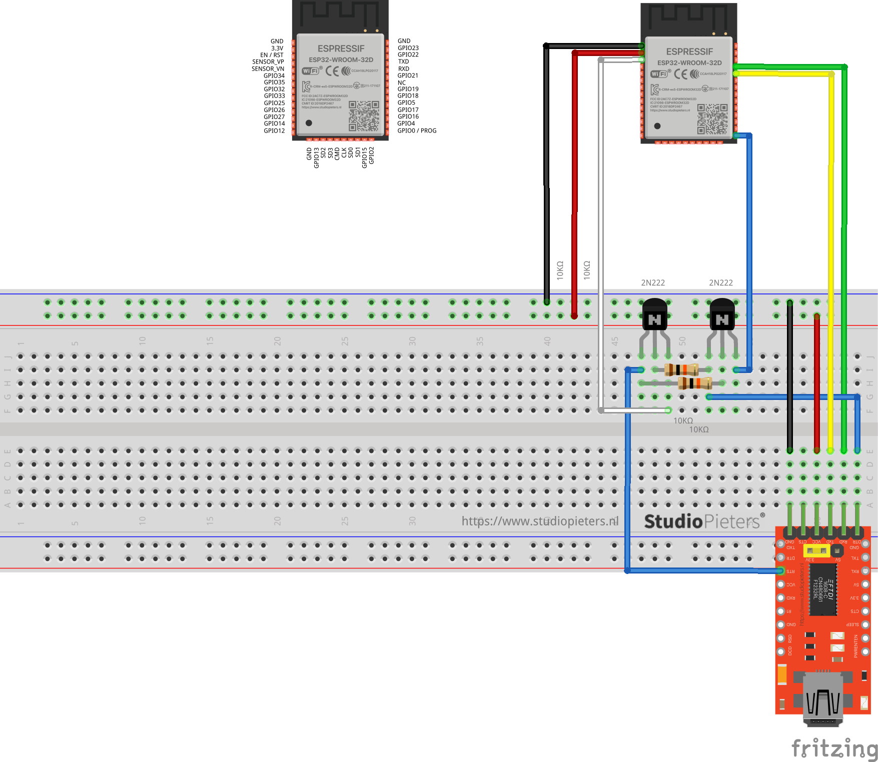 ESP32 – Auto Program & Reset