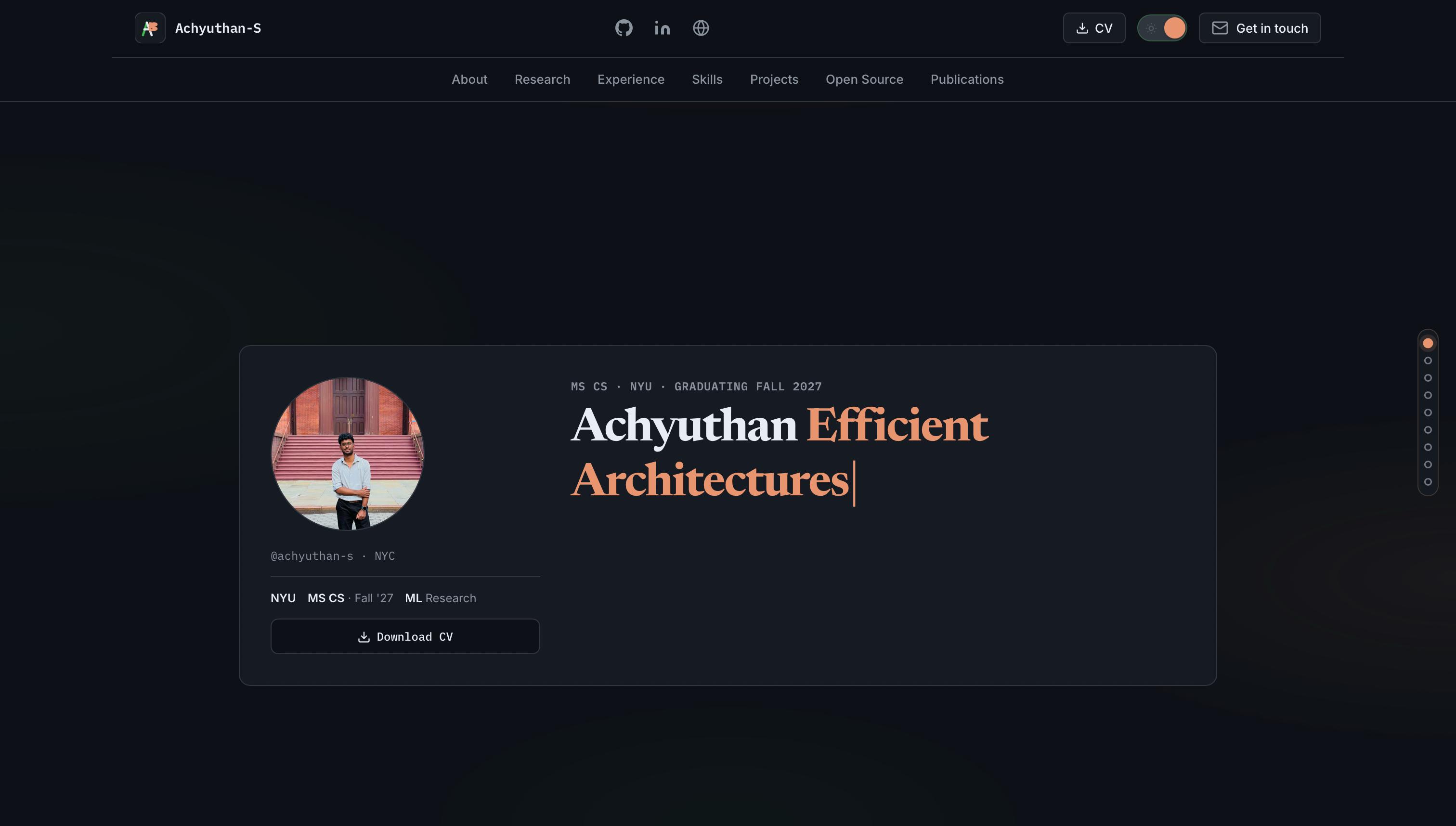 Portfolio preview