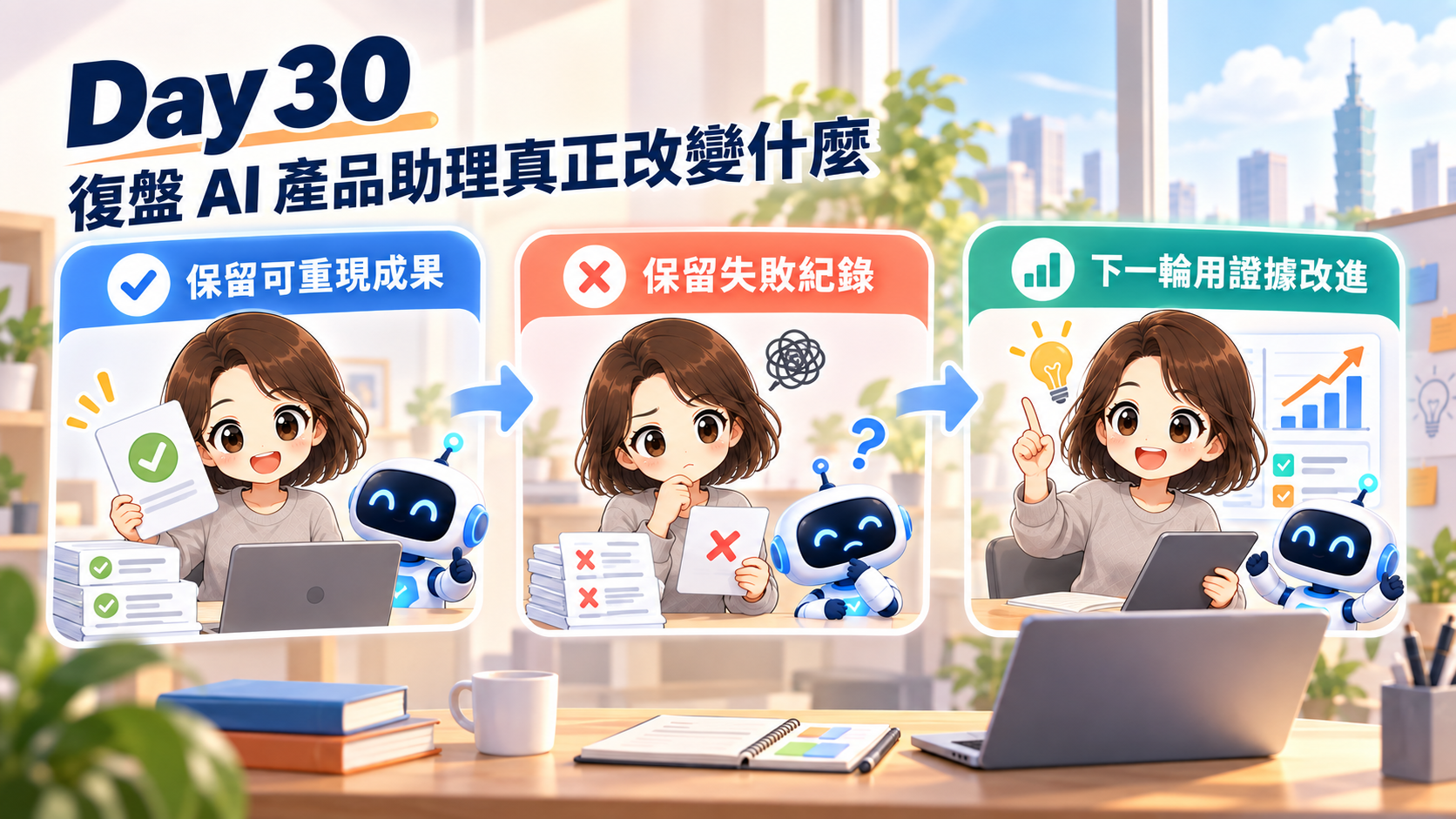 Day 30 小結：記錄可重現成果與待改善紀錄，用事實依據推進下一輪迭代