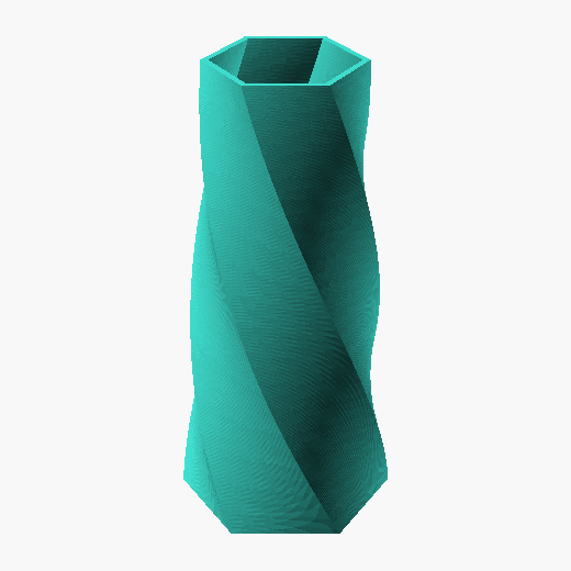 Twisted hexagonal vase orbit