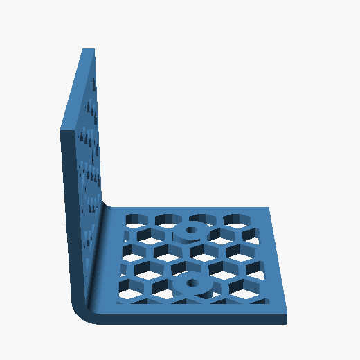 Honeycomb lightweight bracket orbit