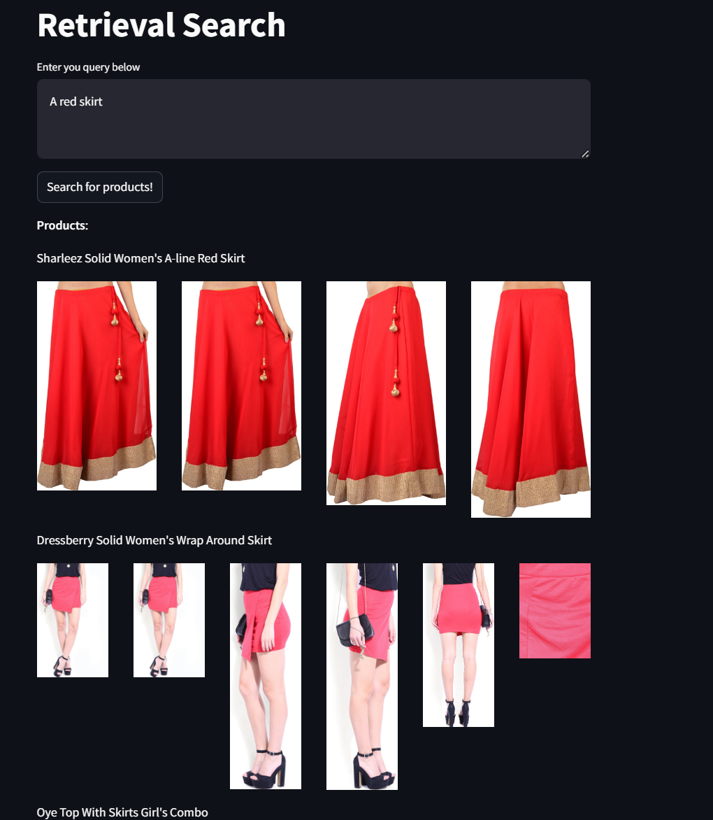 A red skirt