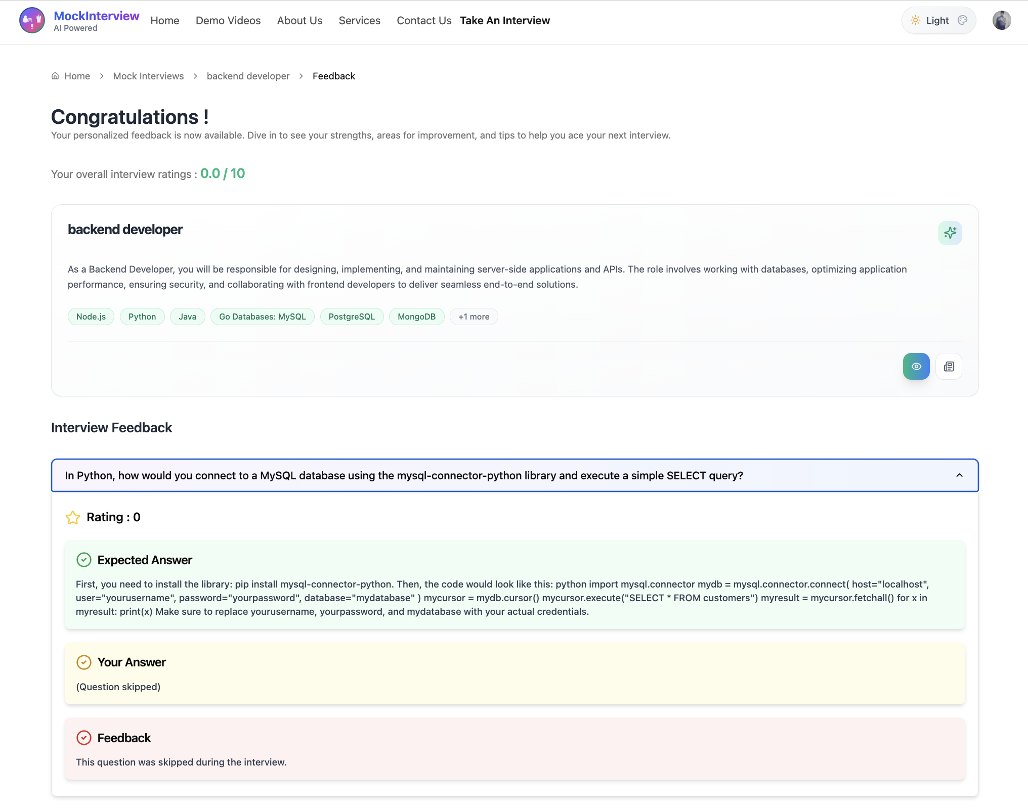 GitHub - Adarshkumar24/ai-mock-interview-platform: AI-powered mock ...