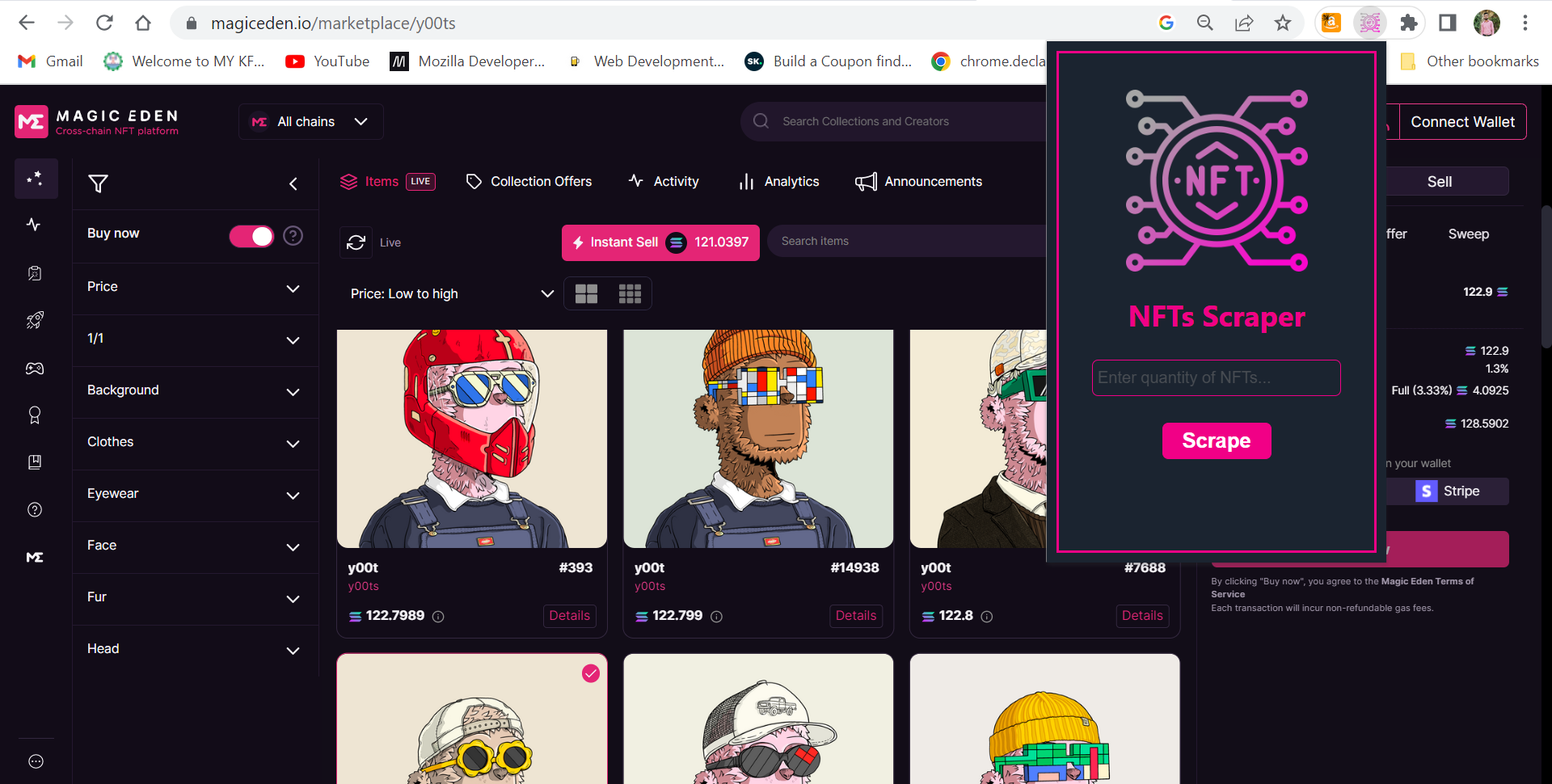 GitHub - AdeelAhmads/NFTs-Scraper-Chrome-Extension: Scrapes NFTs ...