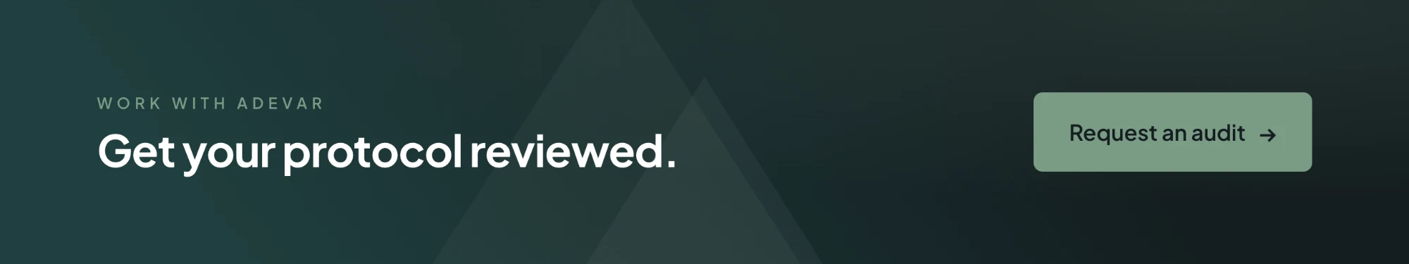 Get your protocol reviewed. Request an audit.