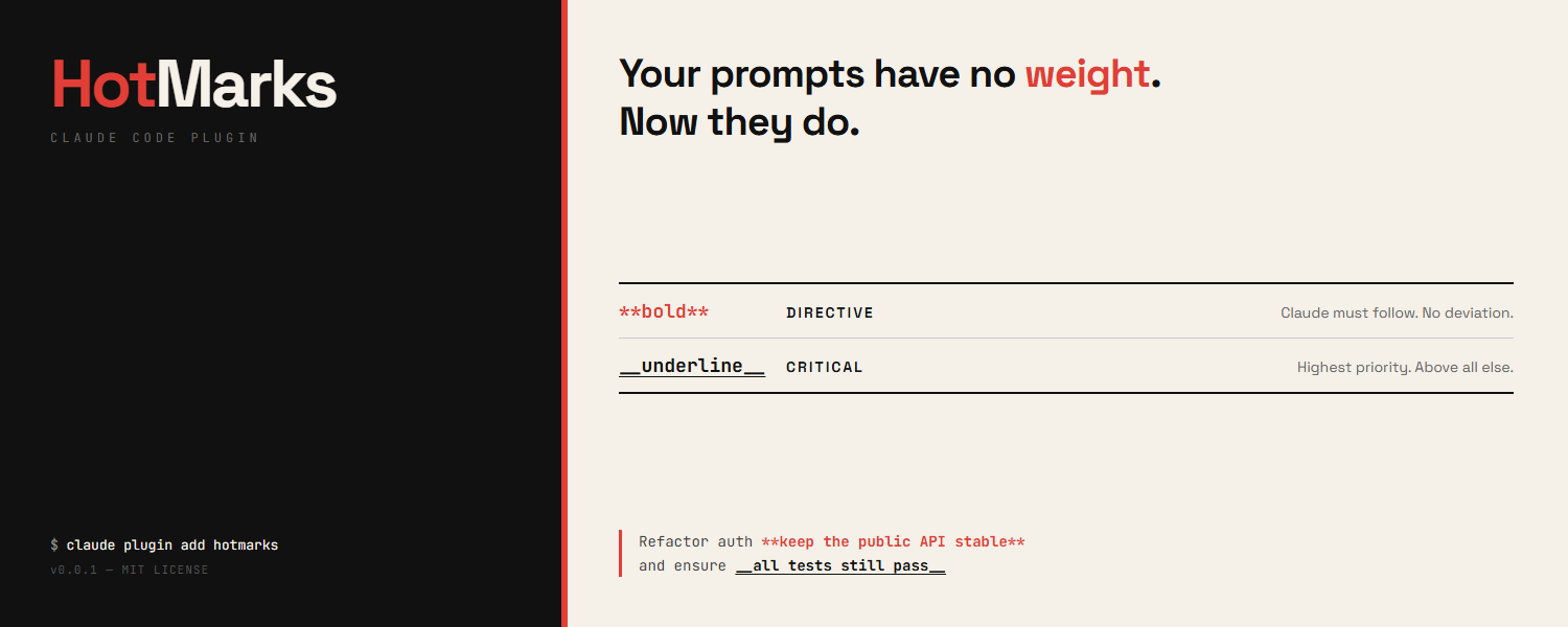 HotMarks — semantic formatting plugin for Claude Code by Tawaar Technologies