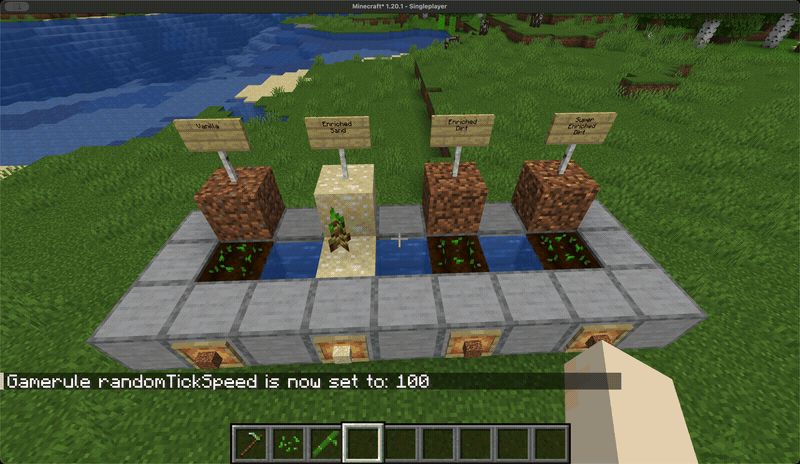 Crops Growing Demo