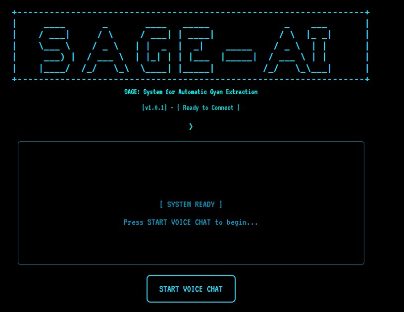 SAGE AI Chrome Extension Screenshot