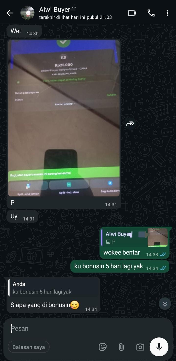Testimoni pembelian Starseed 3