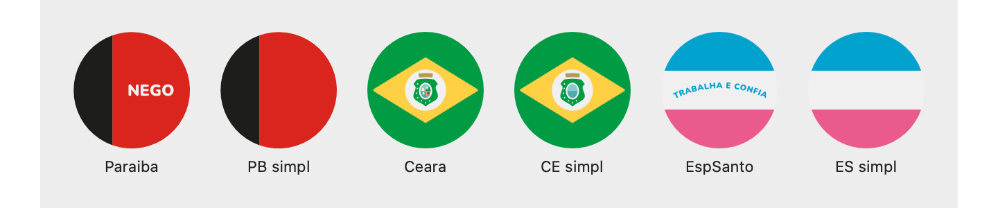 As três variantes