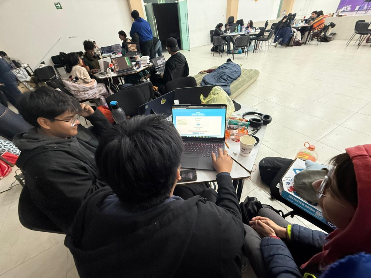 Team collaboration moment