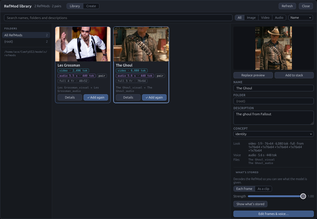 The RefMod library