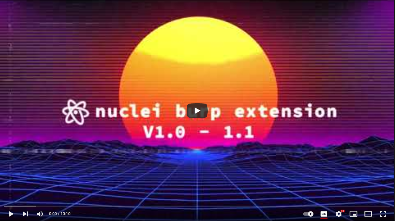 Nuclei Burp Plugin Demo Video