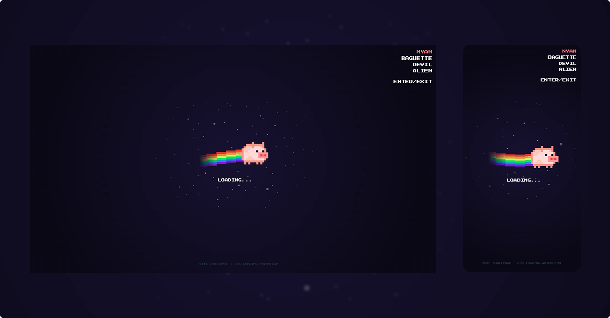 Preview Nyan Pig - Loading animation
