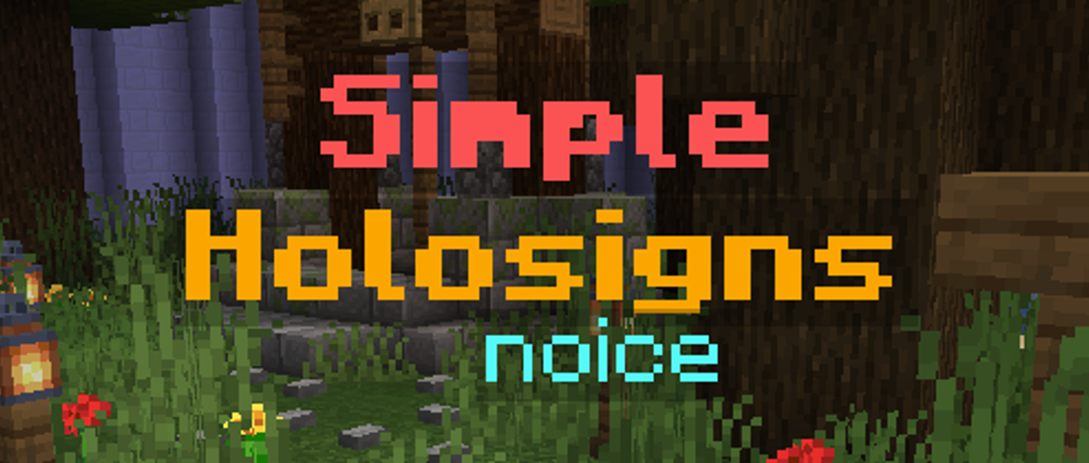 Simple Holosigns | SpigotMC - High Performance Minecraft Software