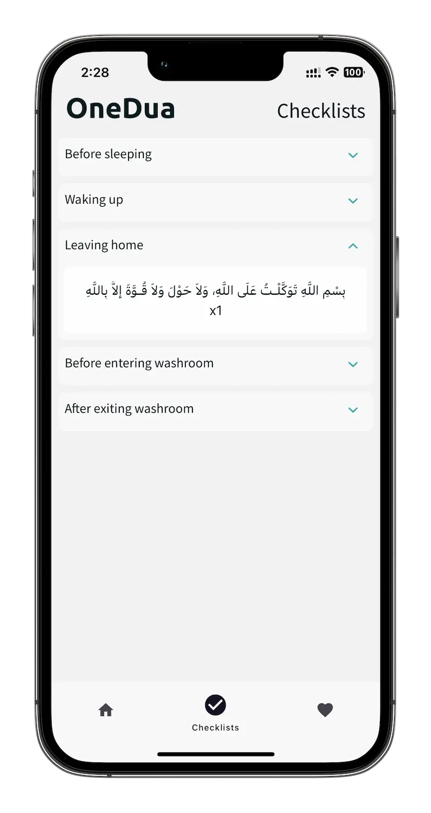 Checklists