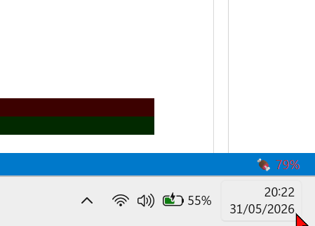 Status bar context meter updating live