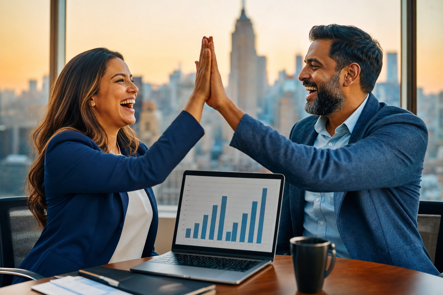 Two health insurance brokers celebrating New York Essential Plan updates — ACA Health Insurance Updates in New York for 2025 podcast episode cover