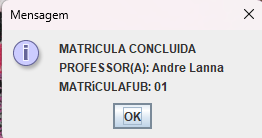 Cadastro de Professor - Final