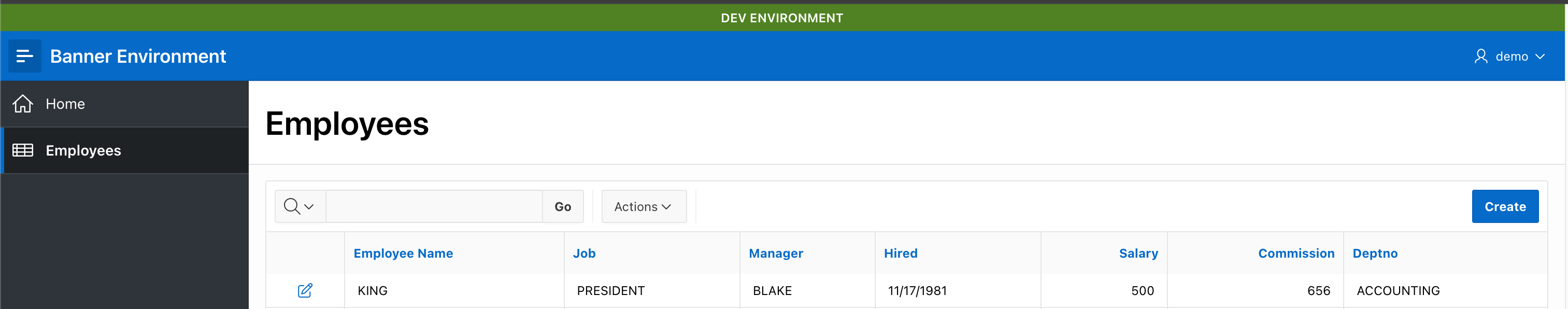 Classic top strip — Environment Banner