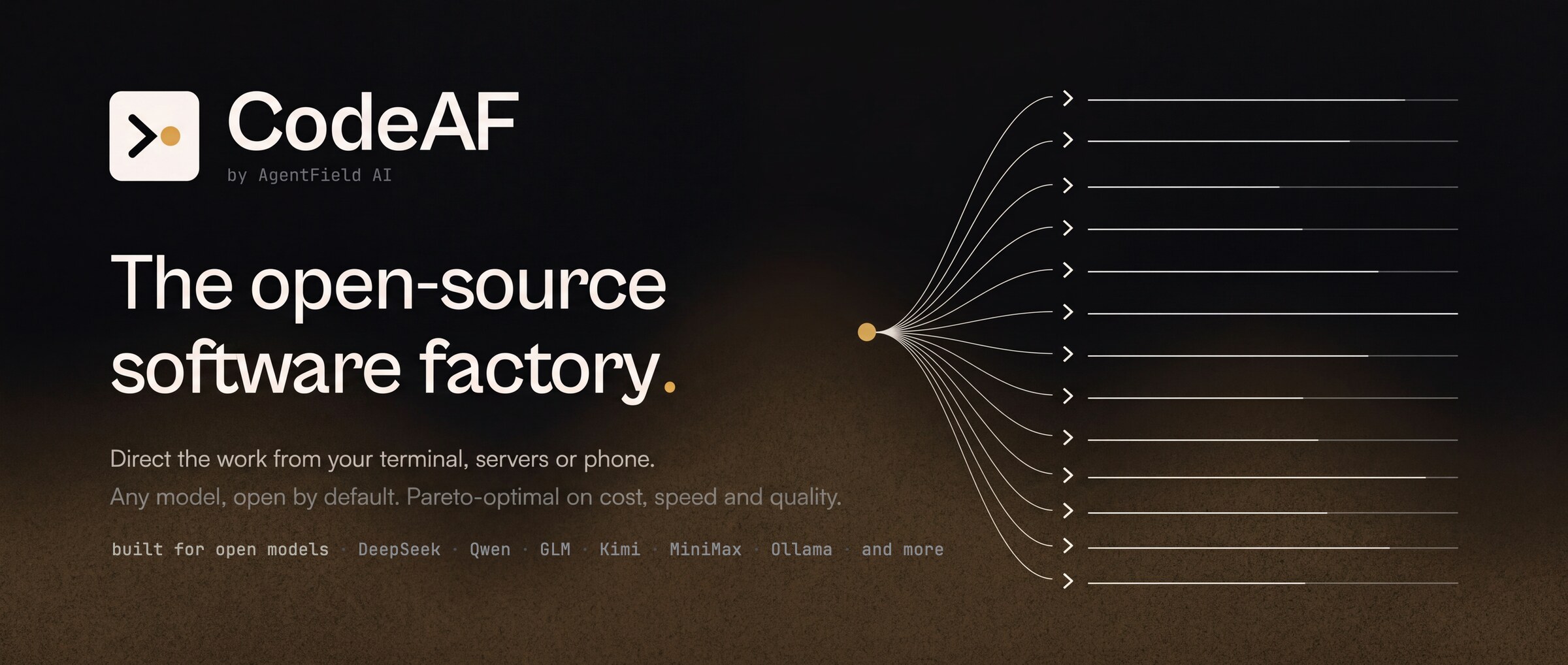 AgentField open-sources CodeAF v0.6: one Go binary software factory for open models; vendor DeepSWE 54.9% #1 same-model
