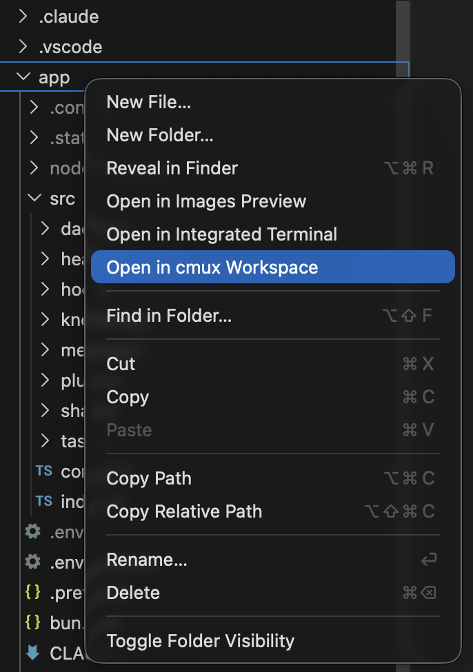 Open in cmux
