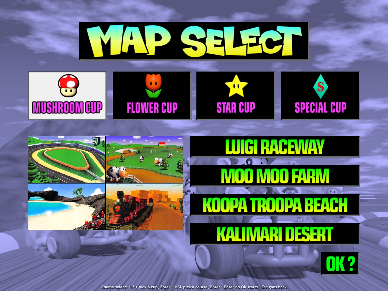 Course select