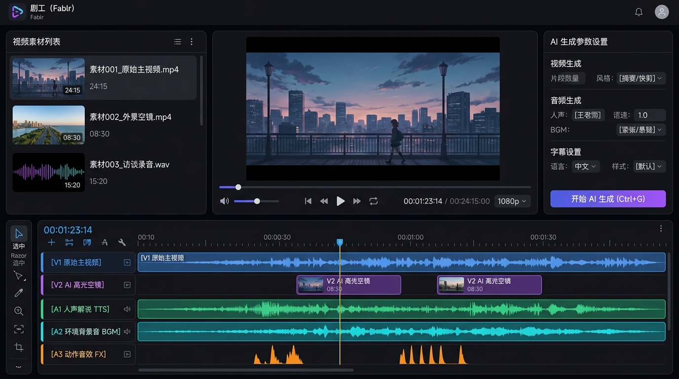Dramaxis 音画剪辑工作台