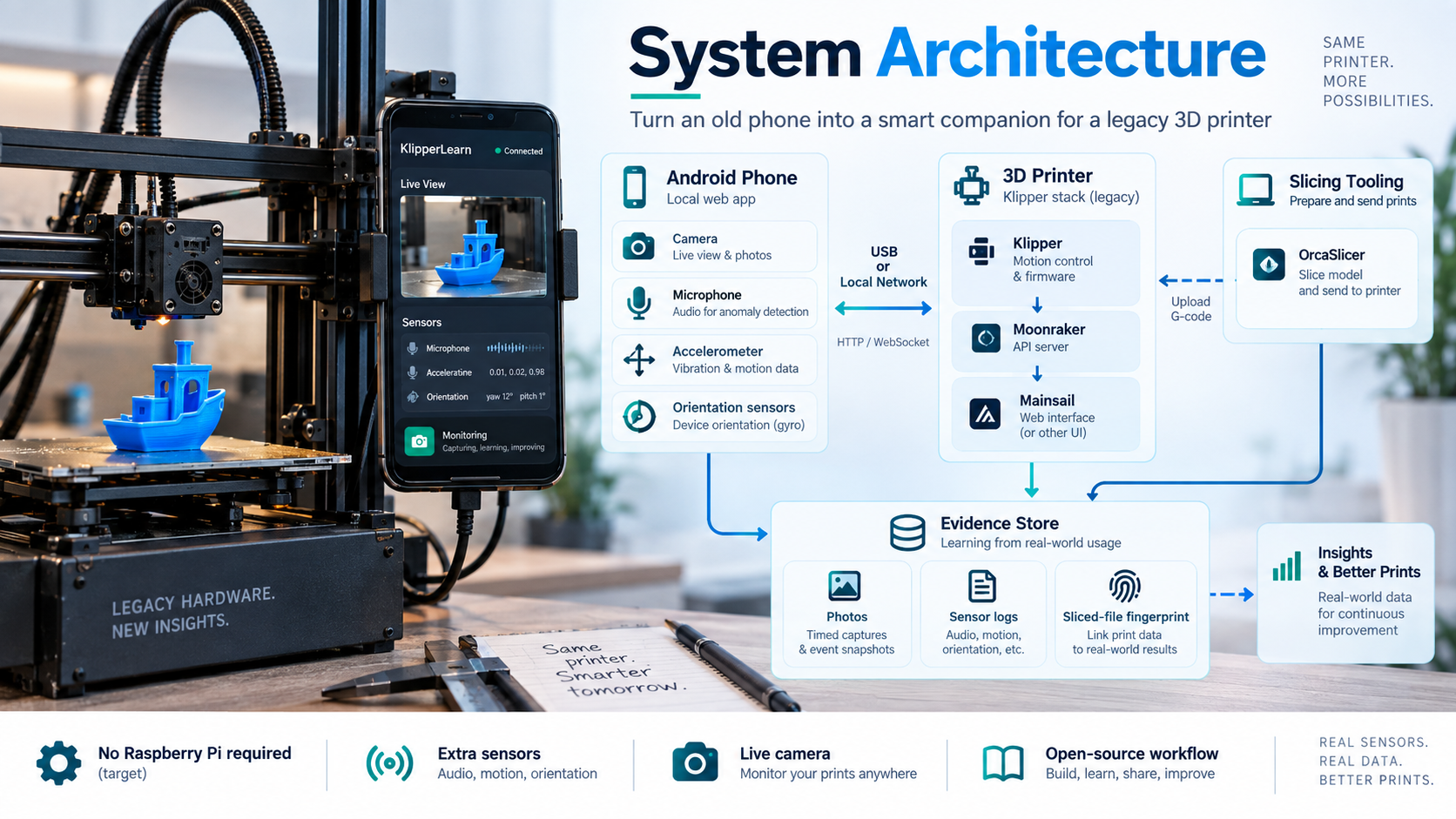 Phone-first architecture — conceptual illustration