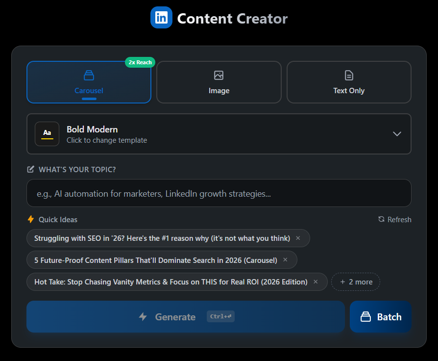 LinkedIn Content Creator
