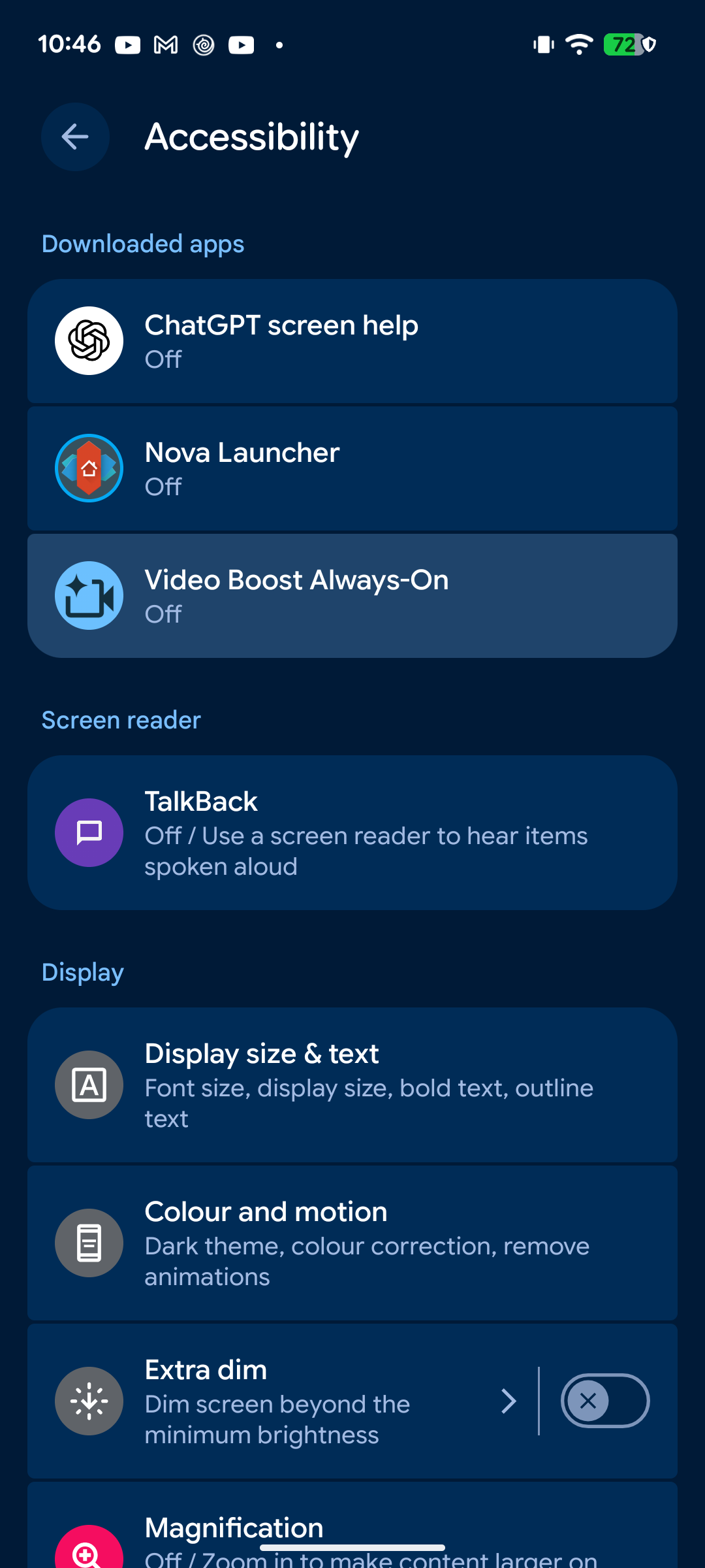 Accessibility highlighted