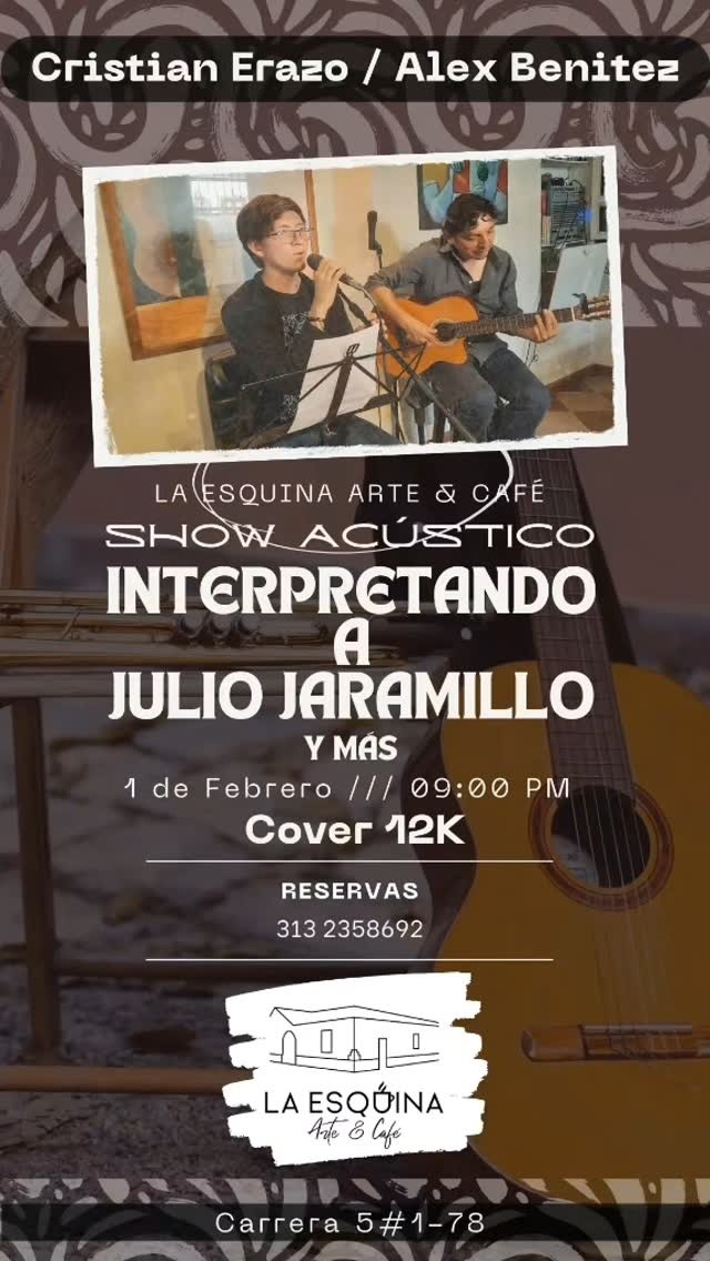 Show acústico tributo a Julio Jaramillo