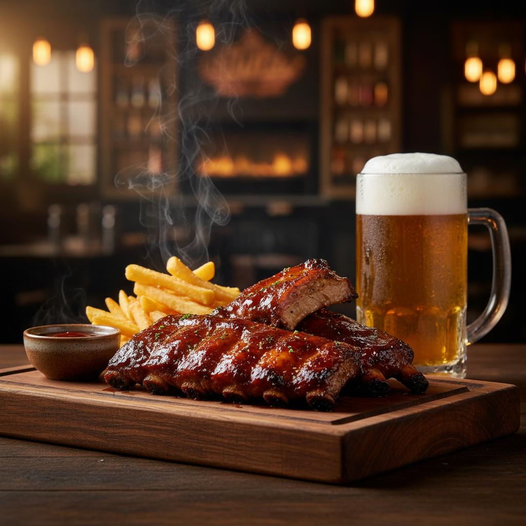 Costillas BBQ con cerveza — Isla Bonita