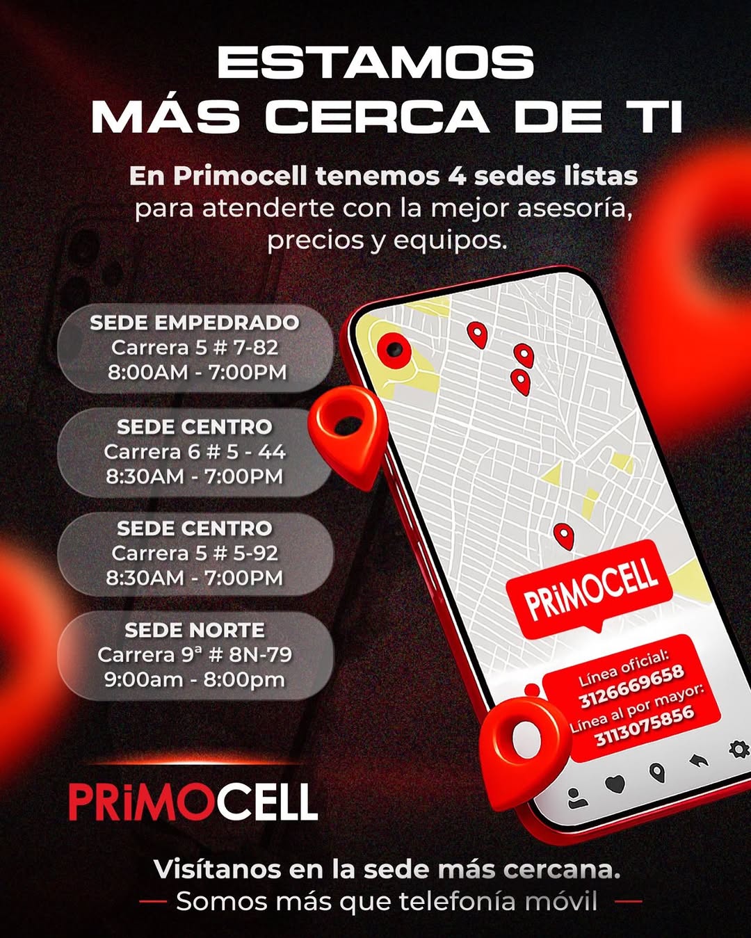 Sedes Primocell Popayán