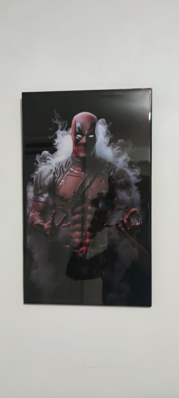 Cuadro Deadpool en resina epóxica
