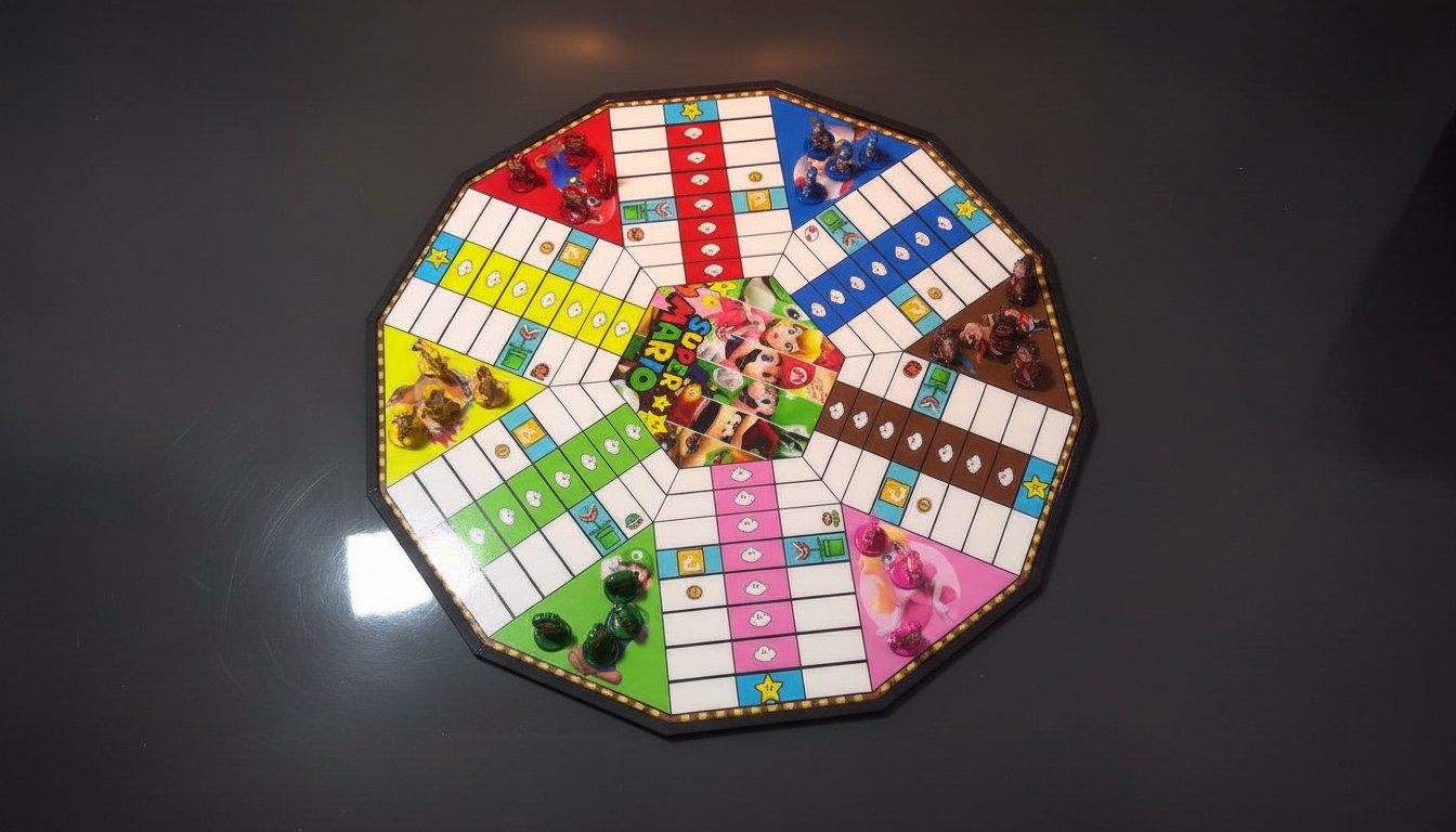 Parqués Super Mario en resina epóxica