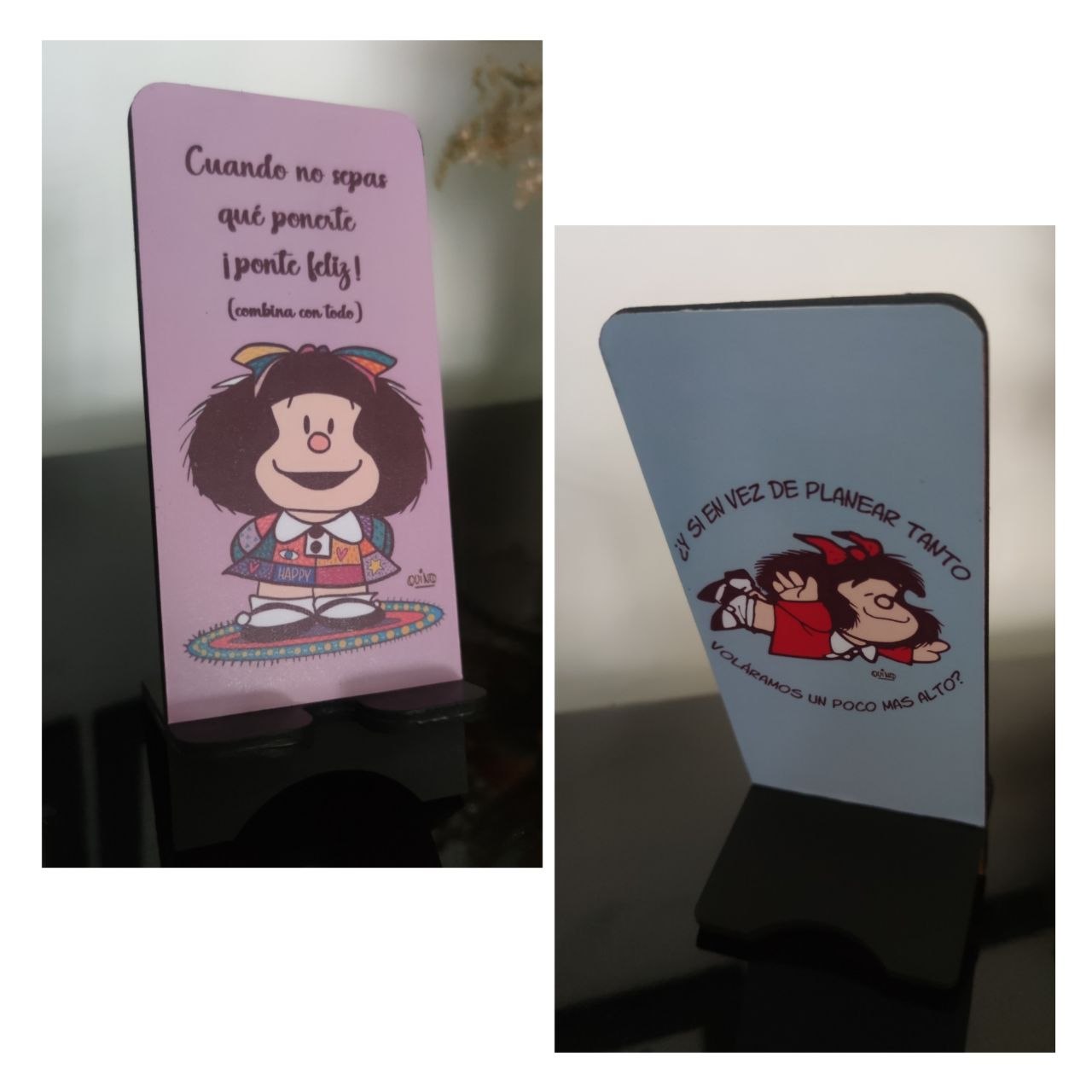 Portacelular Mafalda con frases