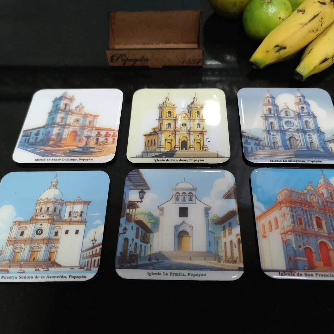 Portavasos iglesias de Popayán