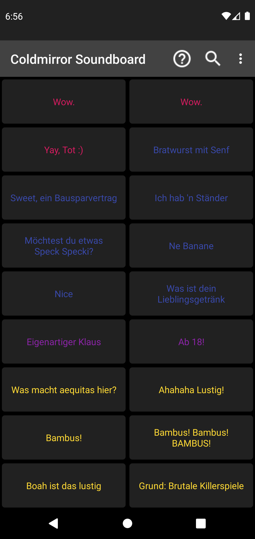 GitHub - AhiruSoftwareCompany/coldmirrorapp: A soundboard app with quotes  and effects from coldmirror (German r)