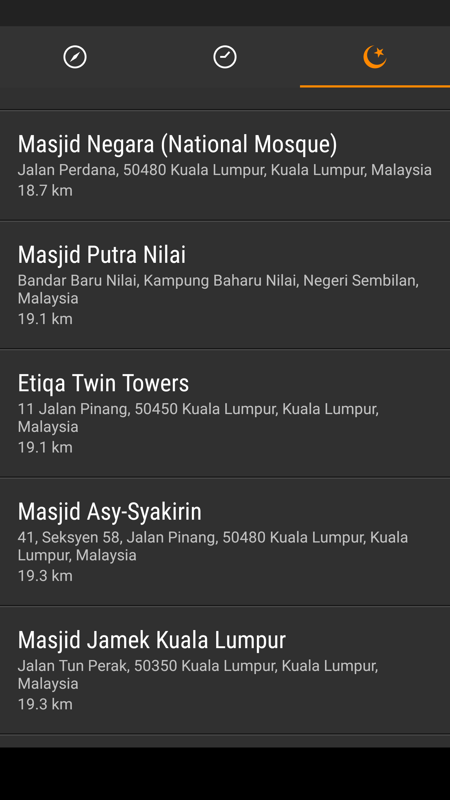 Mosque List